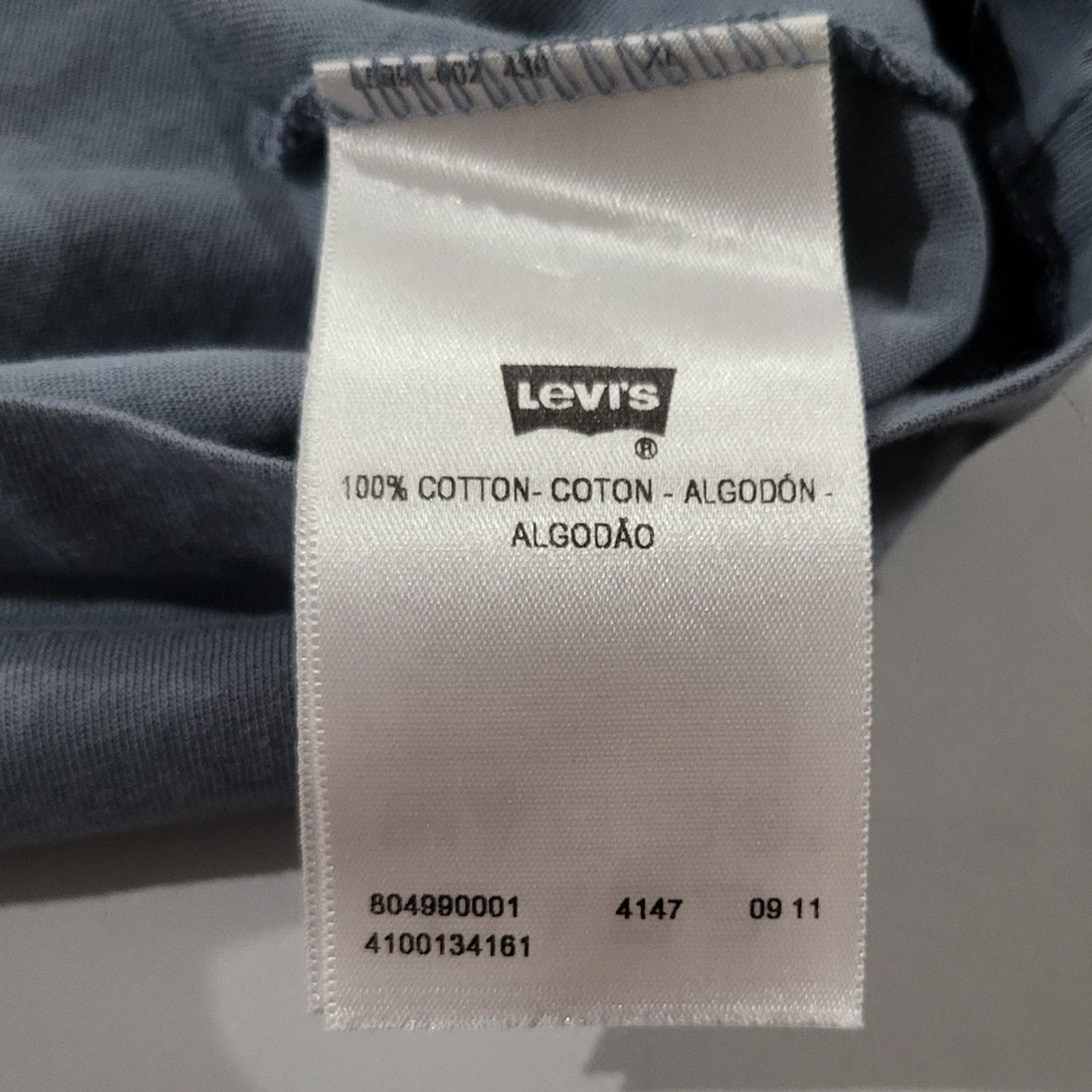 Levi’s Shirt Mens Size XL Extra Large Gray Graphic Farmer 20s Retro Short Sleeve