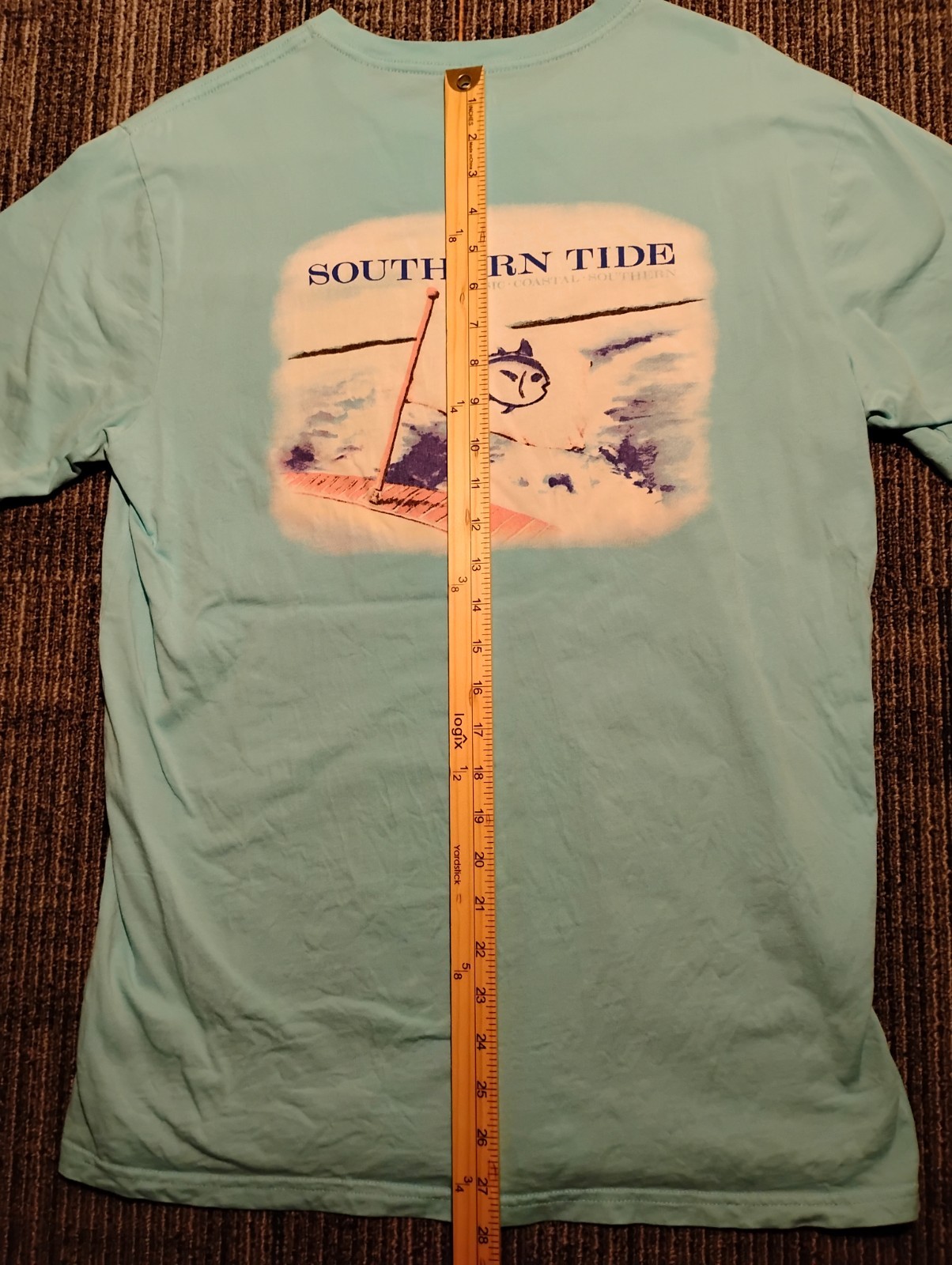 Southern Tide Men’s Medium Pocket T-Shirt 100% Cotton Short Sleeve Outdoor
