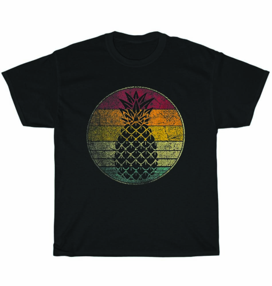 Pineapple Fruit Hawaiian Aloha Beach Hawaii Retro Vintage 70s 80s 90s T-Shirt