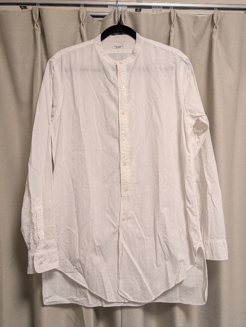 PHIGVEL MAKERS & Co. Band Collar Long Tail Shirt White Size L