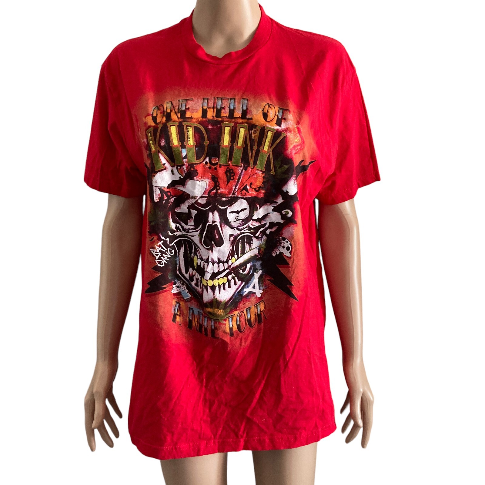 2015 kid ink tour shirt M adult one hell of a night concert bat gang hip hop rap