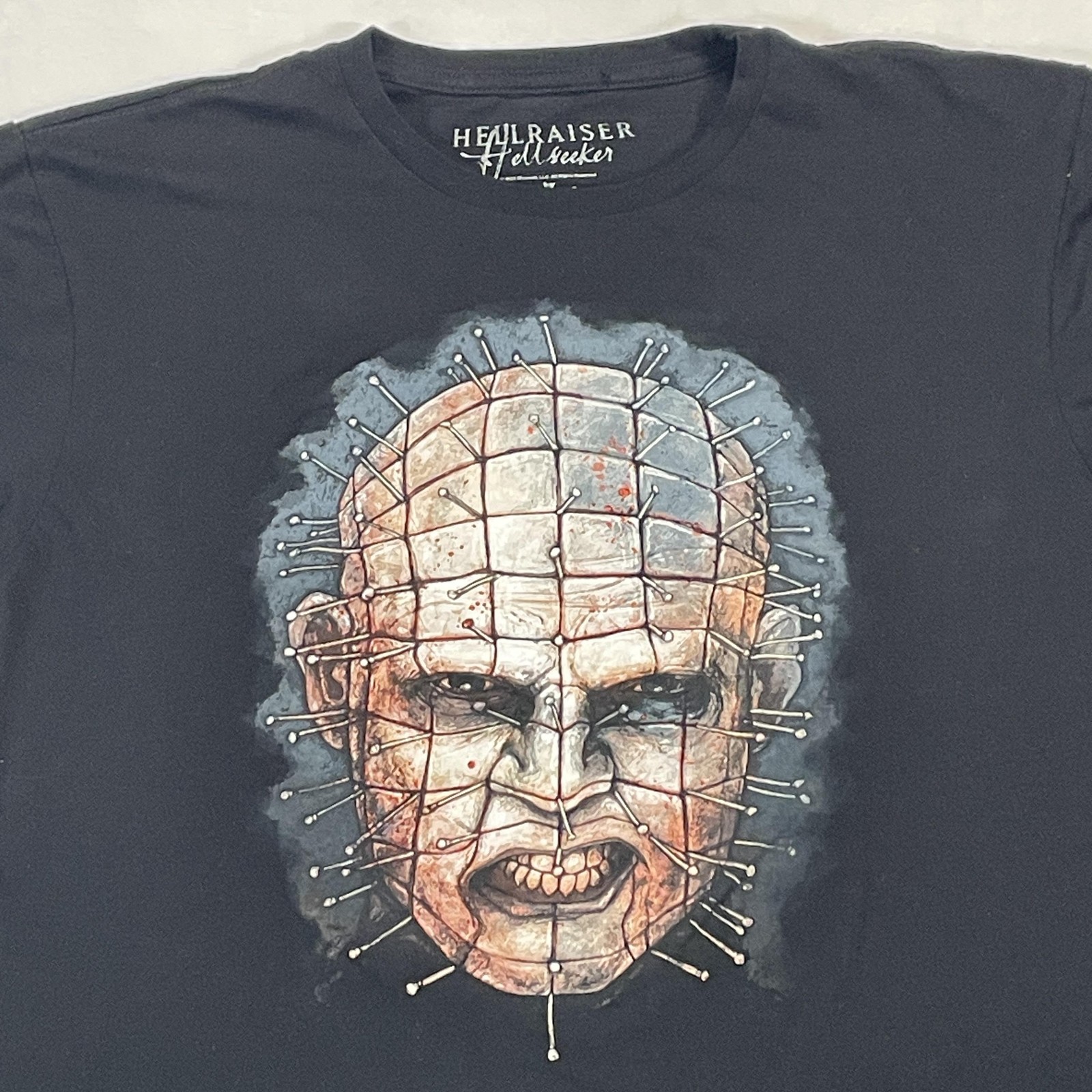 Hellraiser Hellseeker Shirt Mens Large Black Pinhead Horror Movie Graphic Tee