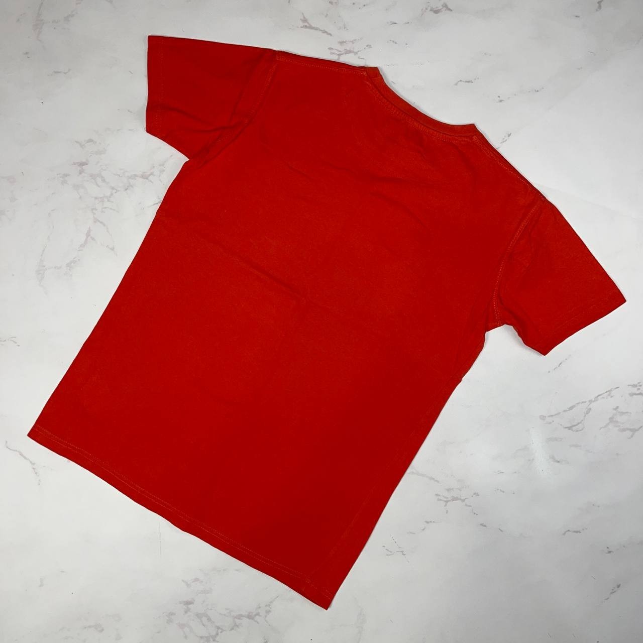 Vintage T-shirt Trussardi Big Logo Luxury tee Short Sleeve Red Size S