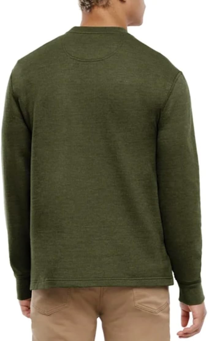 Orvis Men’s Long Sleeve Crewneck Pullover, Green, Size XL