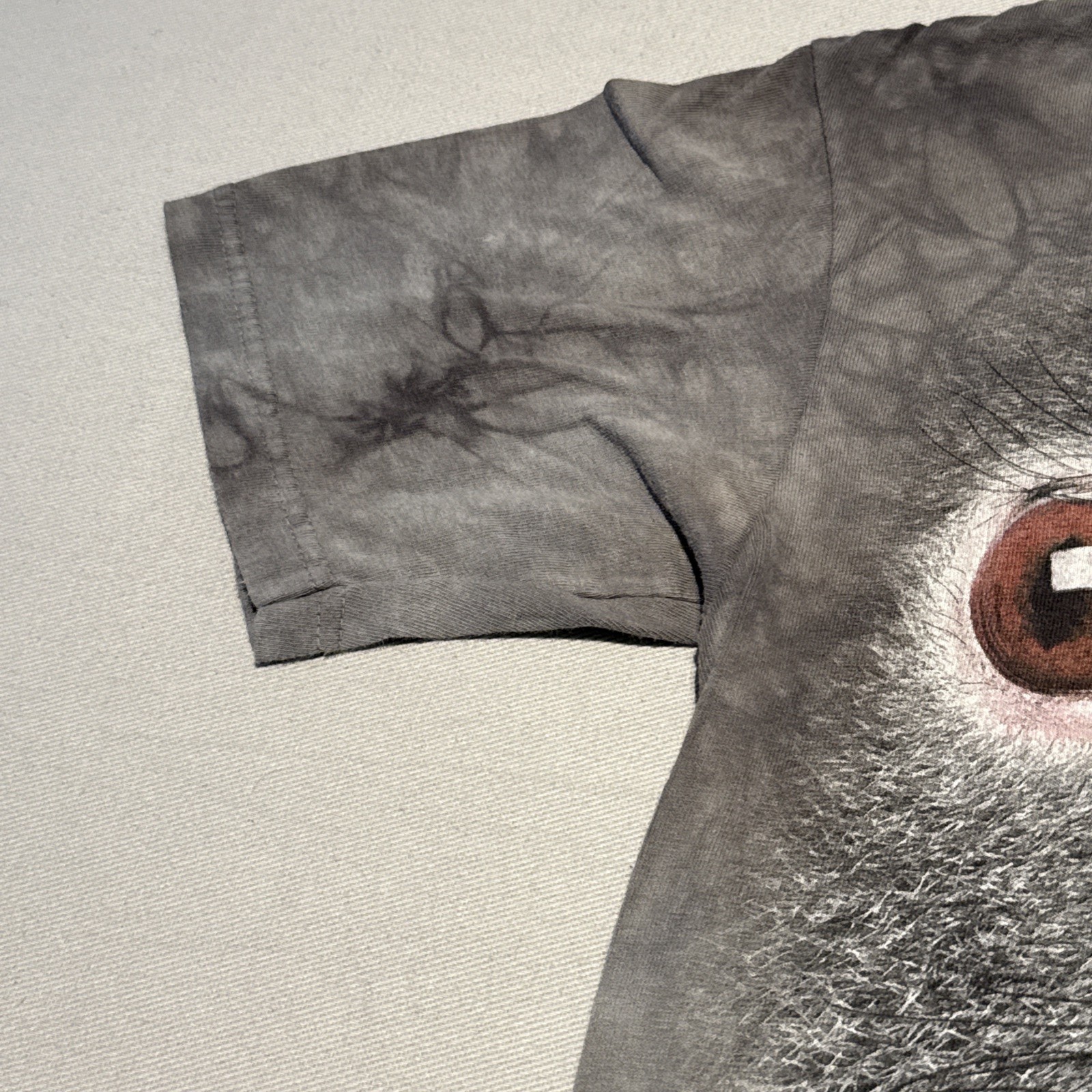 The Mountain T-Shirt Mens Smalll Grey Tie Dye Koala Animal Print Cotton Wildlife