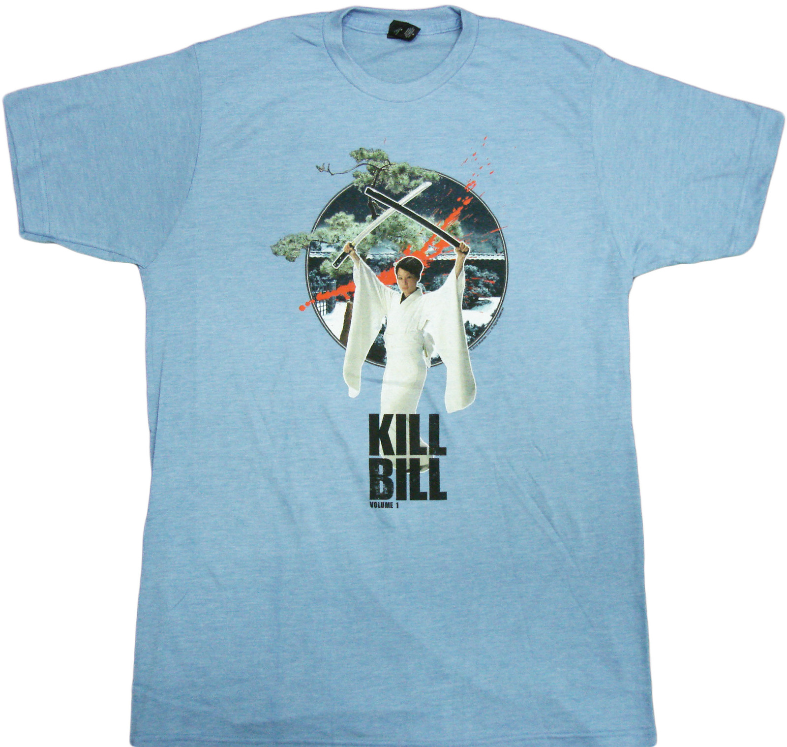 Kill Bill House of Blue Leaves Adult Heather T-Shirt – Martial Arts Crime film