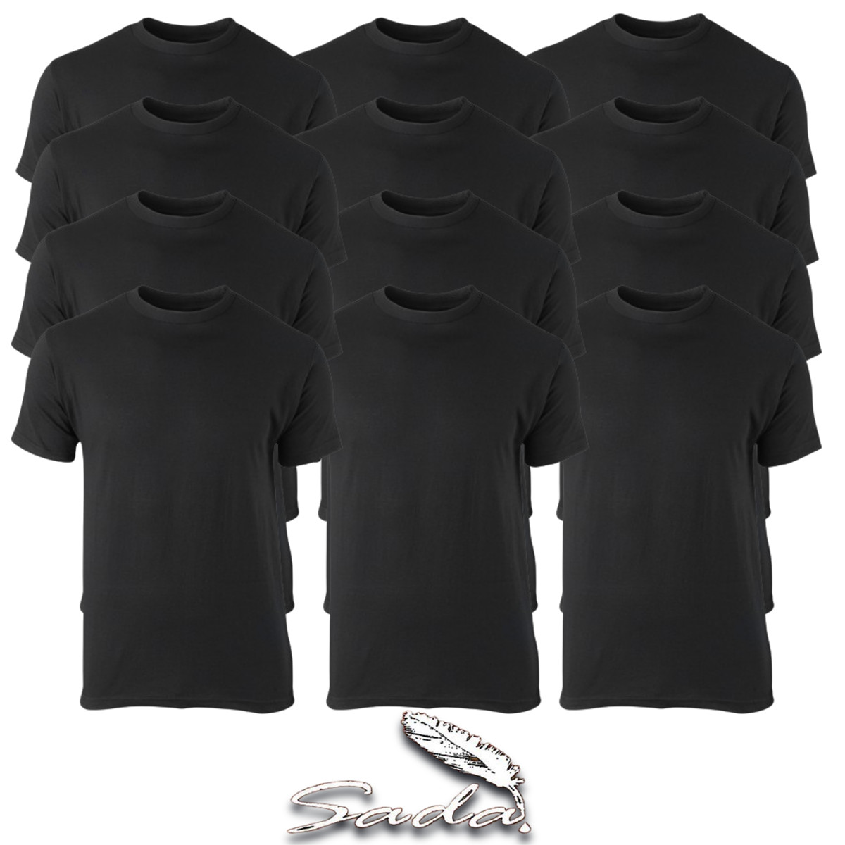 Sada Crew-neck T-shirt Short-sleeve (1-Dozen/ 12pc)