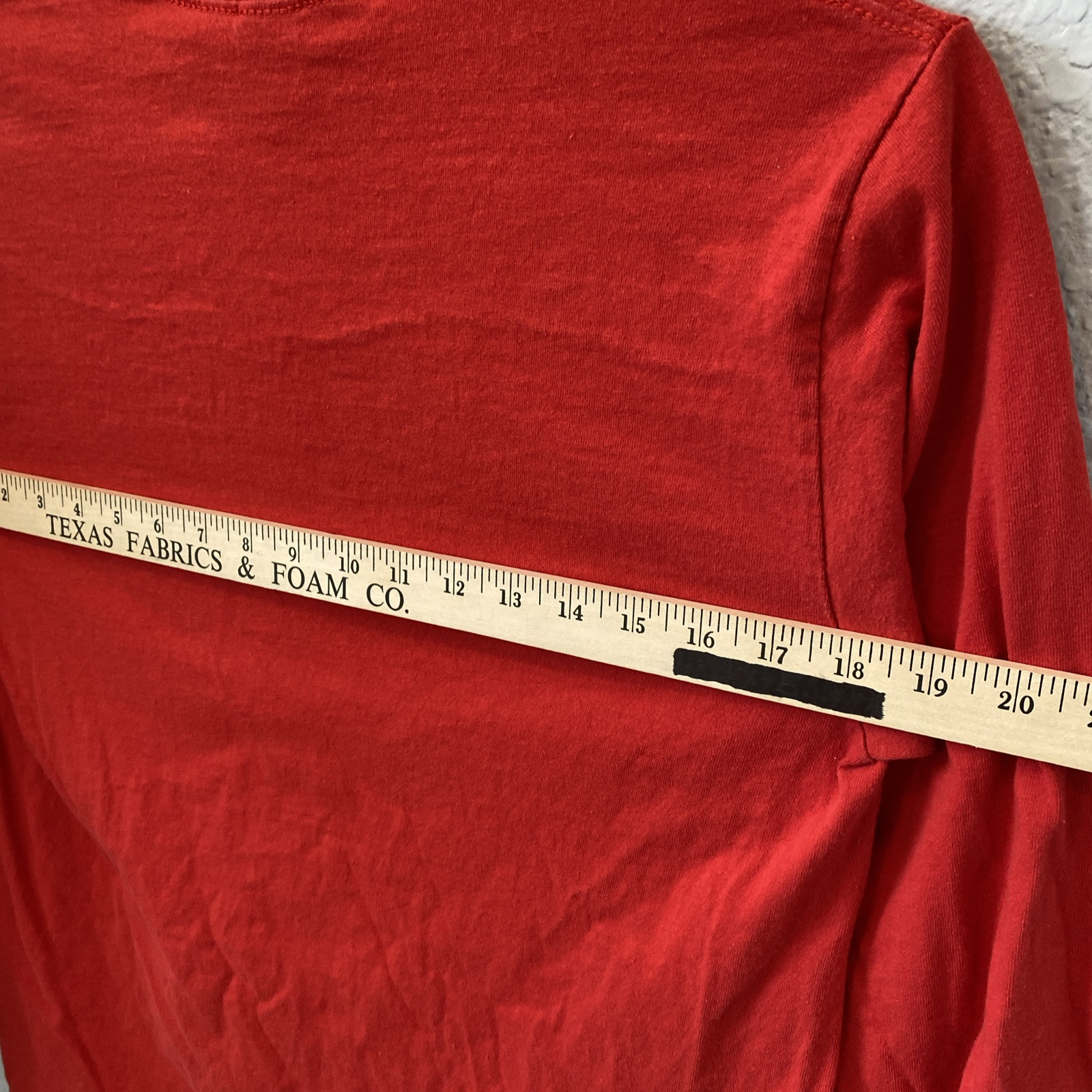 Gildan LONG SLEEVE PULLOVER Tee SHIRT MENS M Red. #R