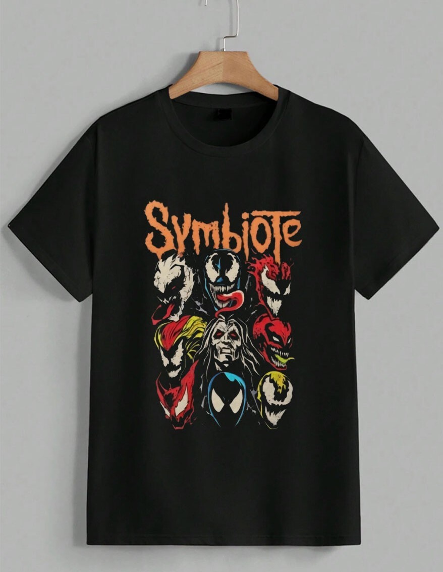 Marvel Symbiote Venom Carnage Graphic T-Shirt Spider-Man Comic Art Gift Unisex