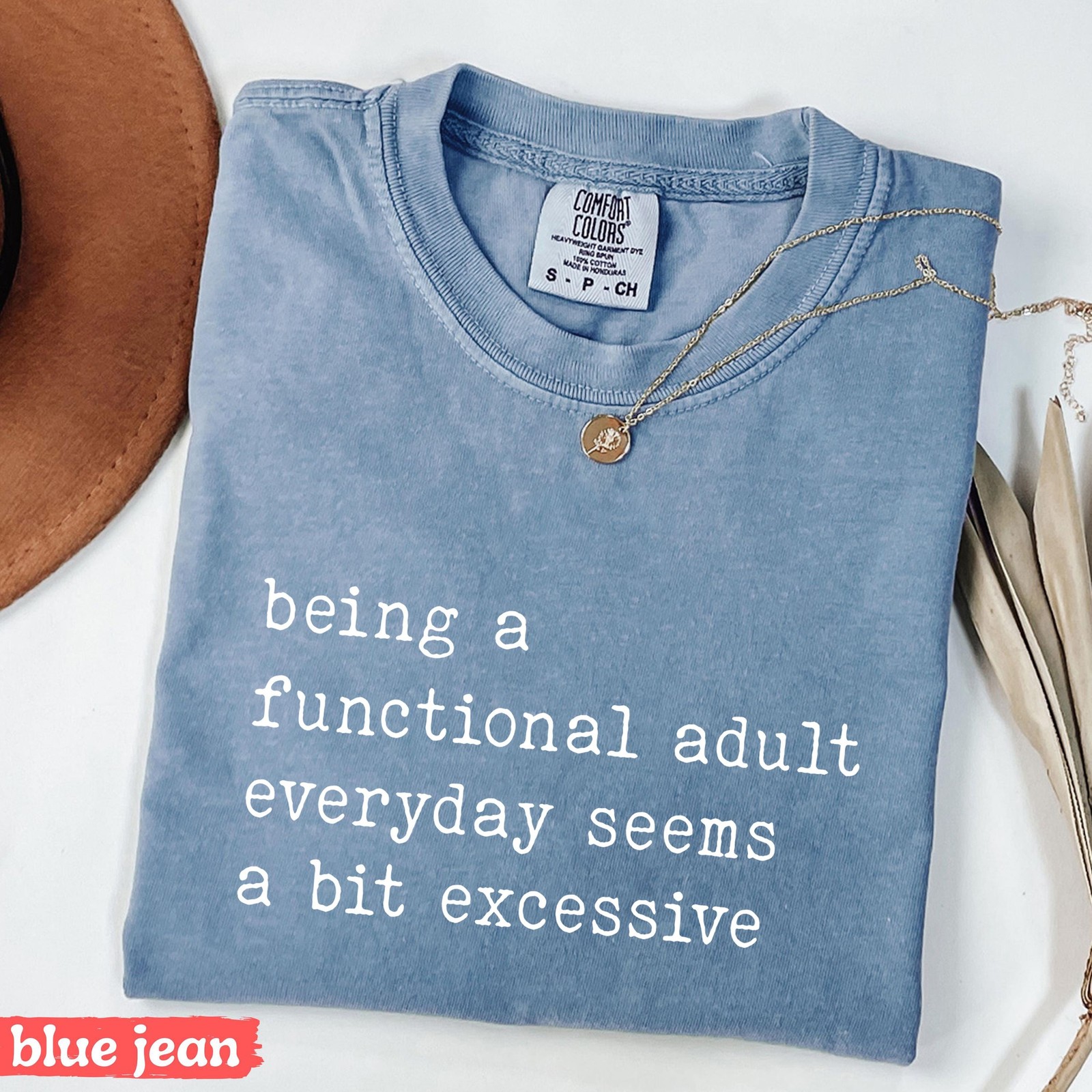 Being A Functional Adult Everyday Seems A Bit Excessive Funny T-Shirt