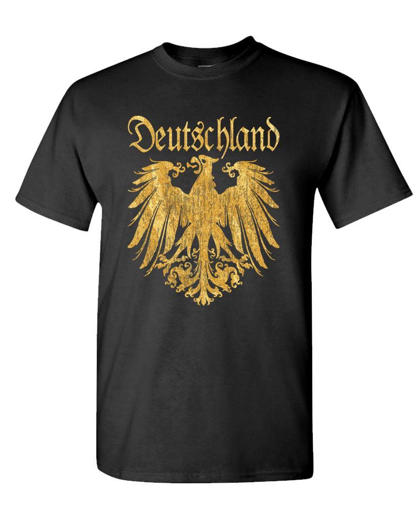 METALLIC GOLD DEUTSCHLAND GERMAN EAGLE – Cotton Unisex T-Shirt