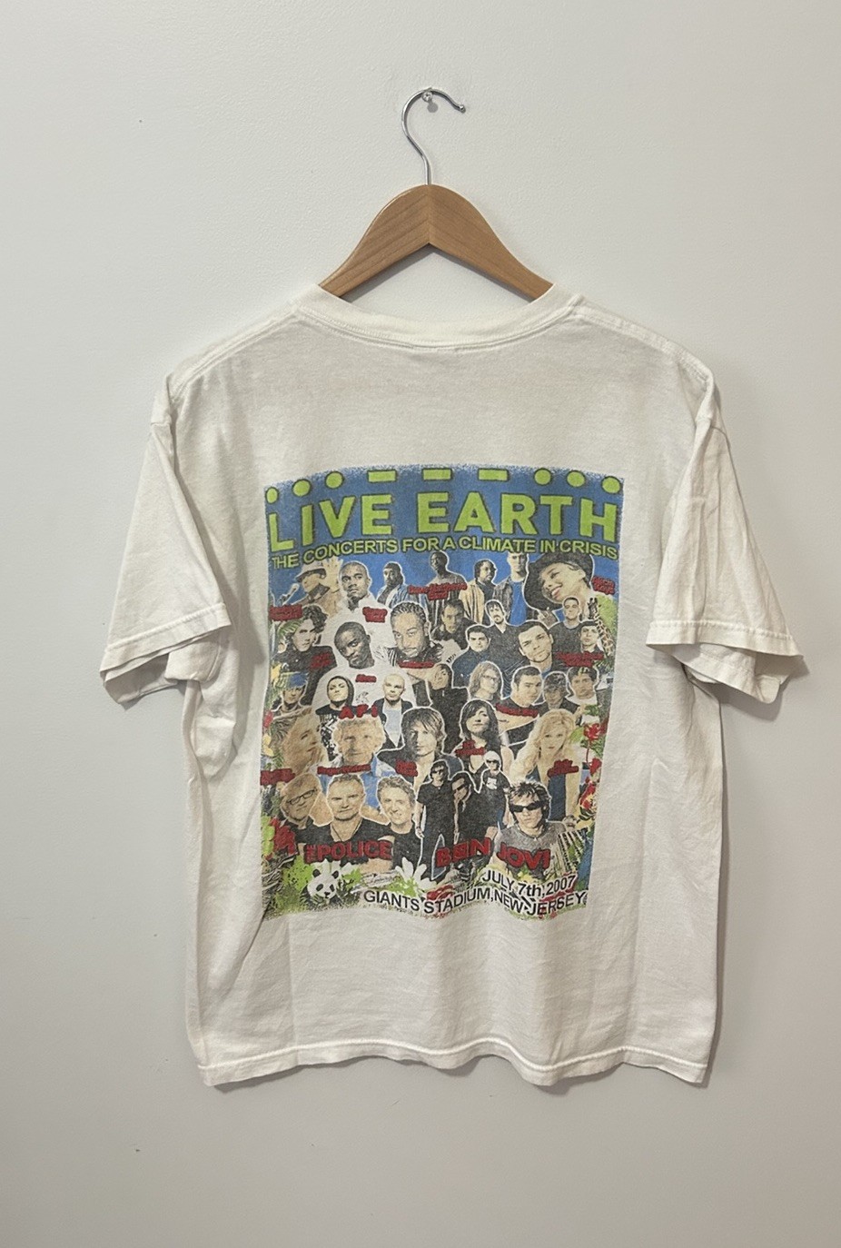 Vintage Live Earth Climate In Crisis Music Festival Shirt