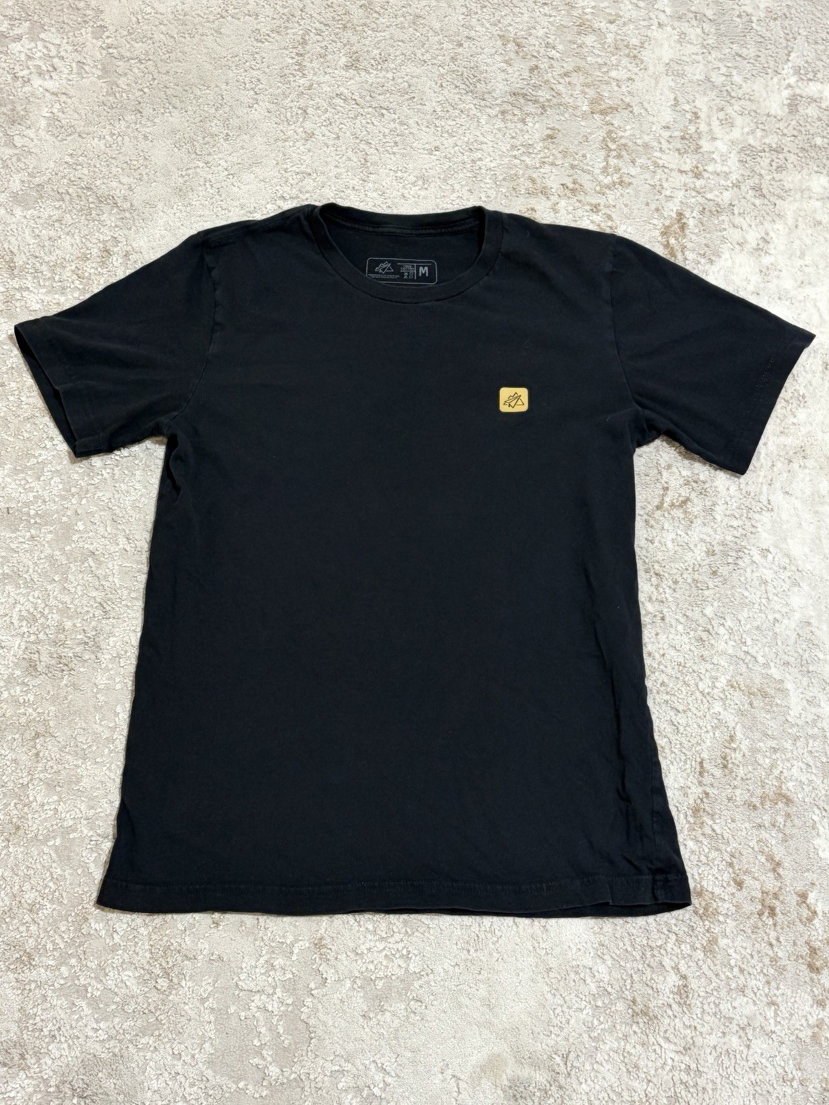 Open Planes Medium Men’s Black T Shirt Short Sleeve Cotton