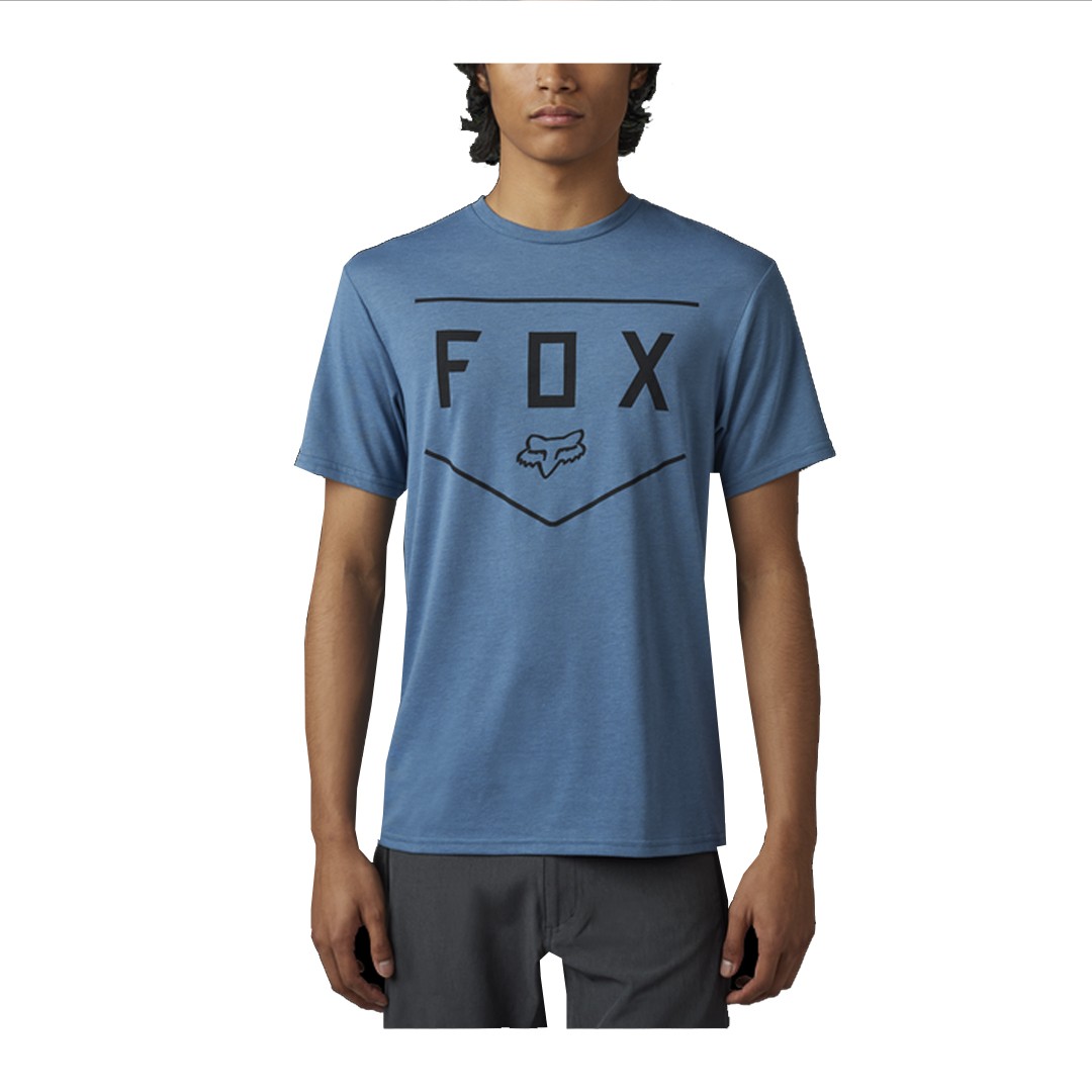 Fox Racing “Shield Tech” Short Sleeve Shirt (Dark Slate) Graphic Tee