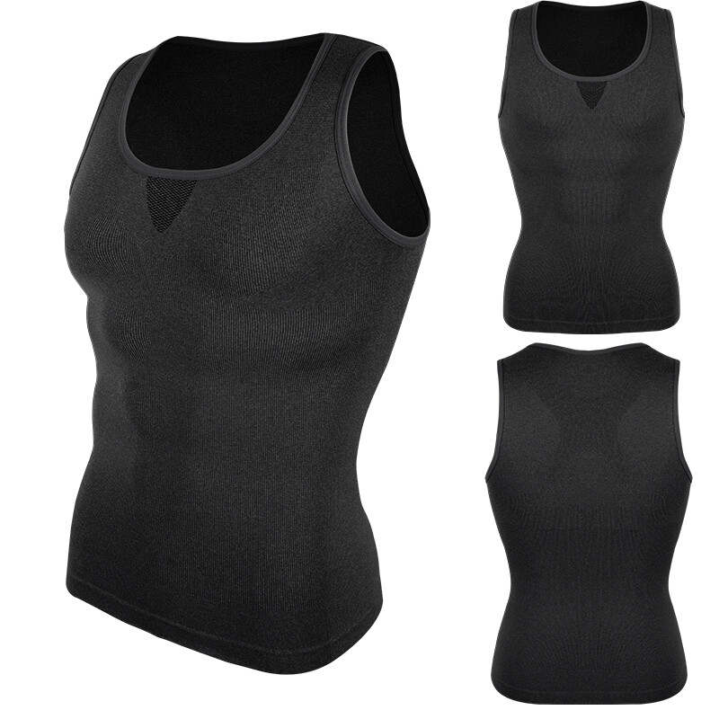 Men Gynecomastia Compress Tank Top Mens Slimming Body Shaper Vest Abs Undershirt