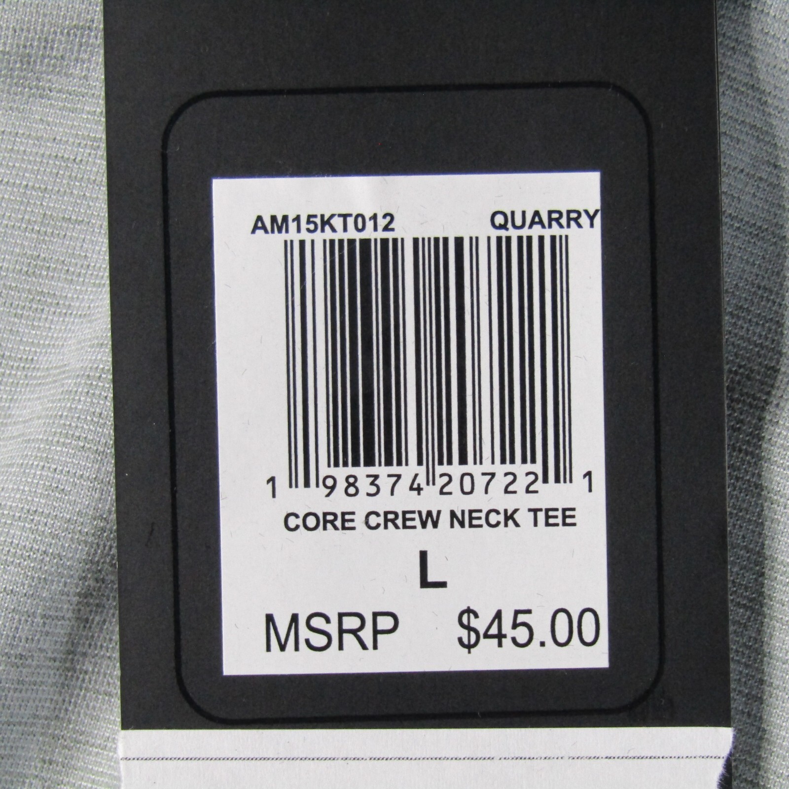 NWT Motion Core Crew Neck Tee Men’s L Grey