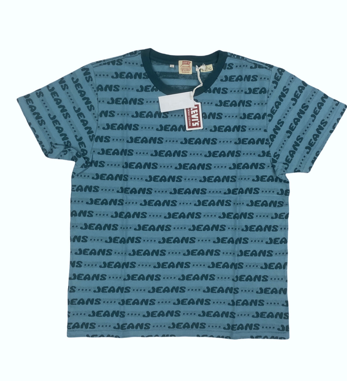 NEW Levi’s Vintage Clothing LVC 1970’s Jeans Graphic T Shirt Tee Blue Mens NWT