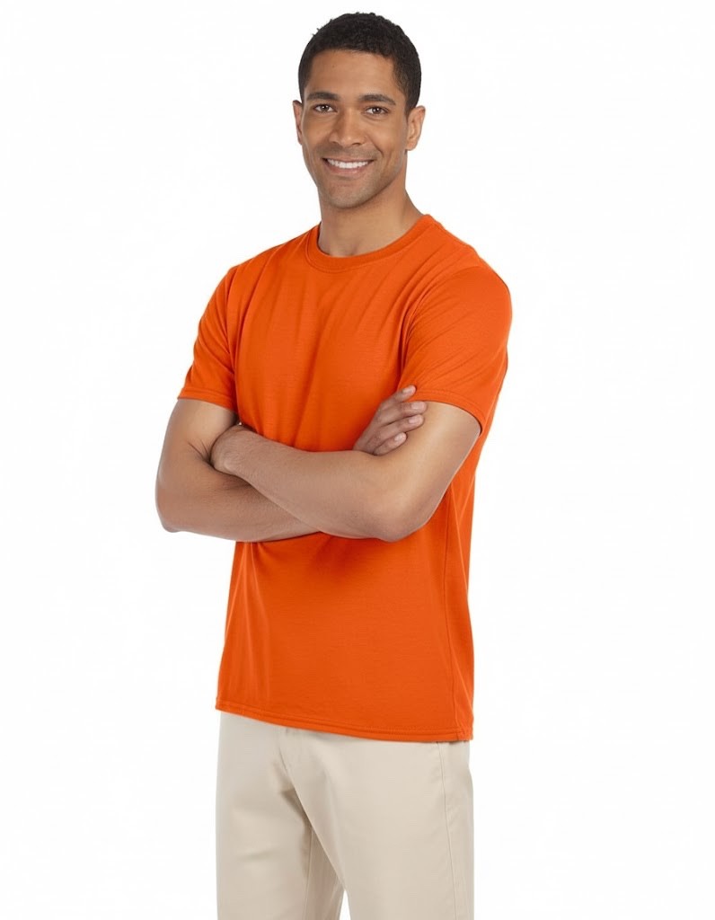 Gildan Soft Style Blend Plain Solid Short Sleeve Casual Blank T-Shirt