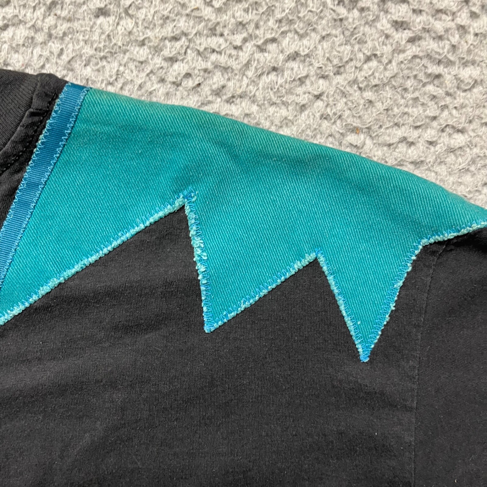 Vtg Navajo Shirt Adult XL Black Indian Indigenous Custom Beaded Southwestern