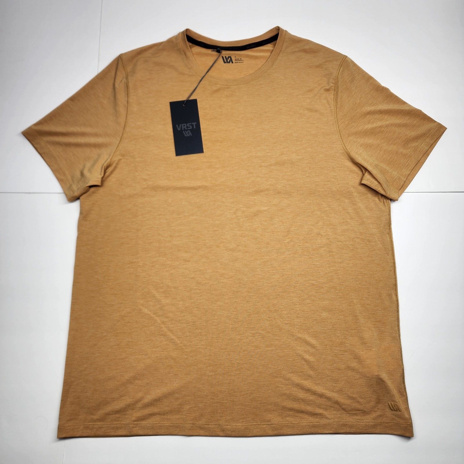 VRST Shirt Adult Unisex Large (Moisture Wicking & Anti-Odor) – Palomino Gold New