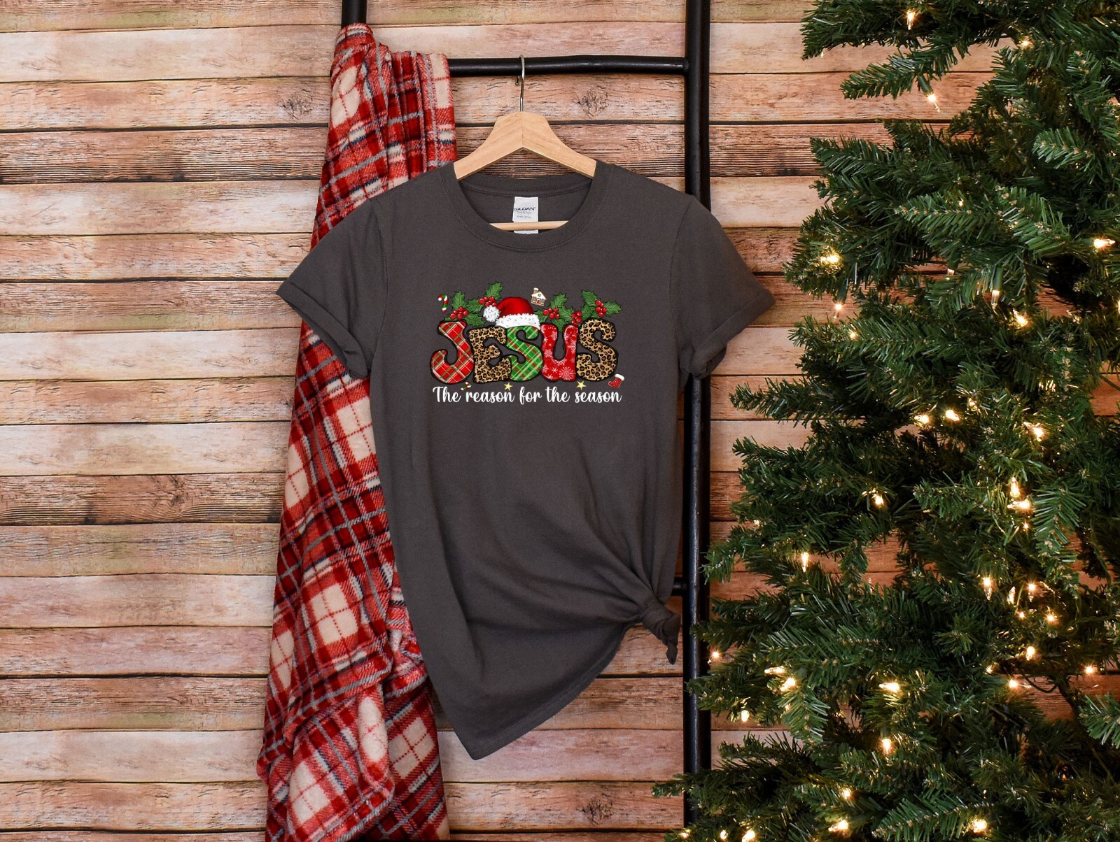 The Reason For The Season, Christmas Shirt, Jesus New Year Tee, Santa Claus Shir