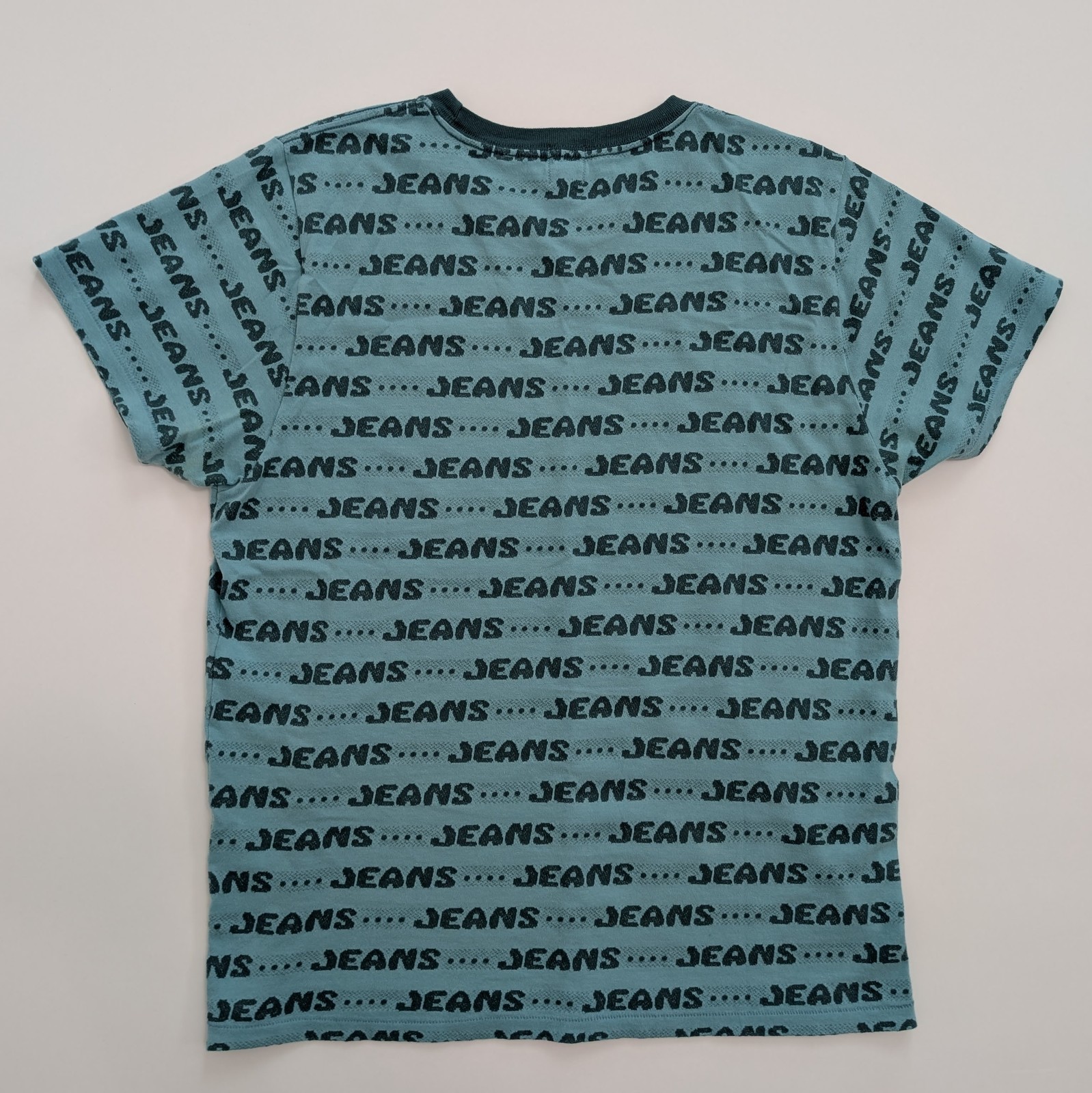 $115 Levi’s Vintage Clothing LVC Jeans Jacquard T-Shirt Large Blue 100% Cotton