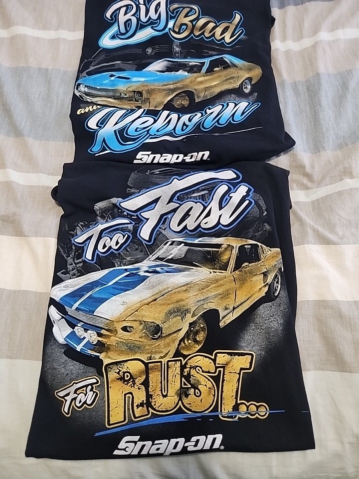Snap-On Tools VINTAGE MUSCLE CAR T Shirt Lot Sz XL MENS OLD SCHOOL RARE