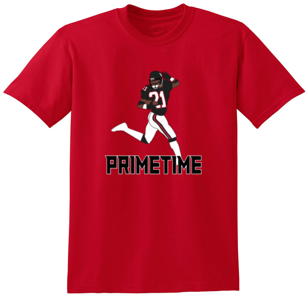 Deion Sanders Atlanta Falcons “Prime Time” jersey T-shirt Shirt