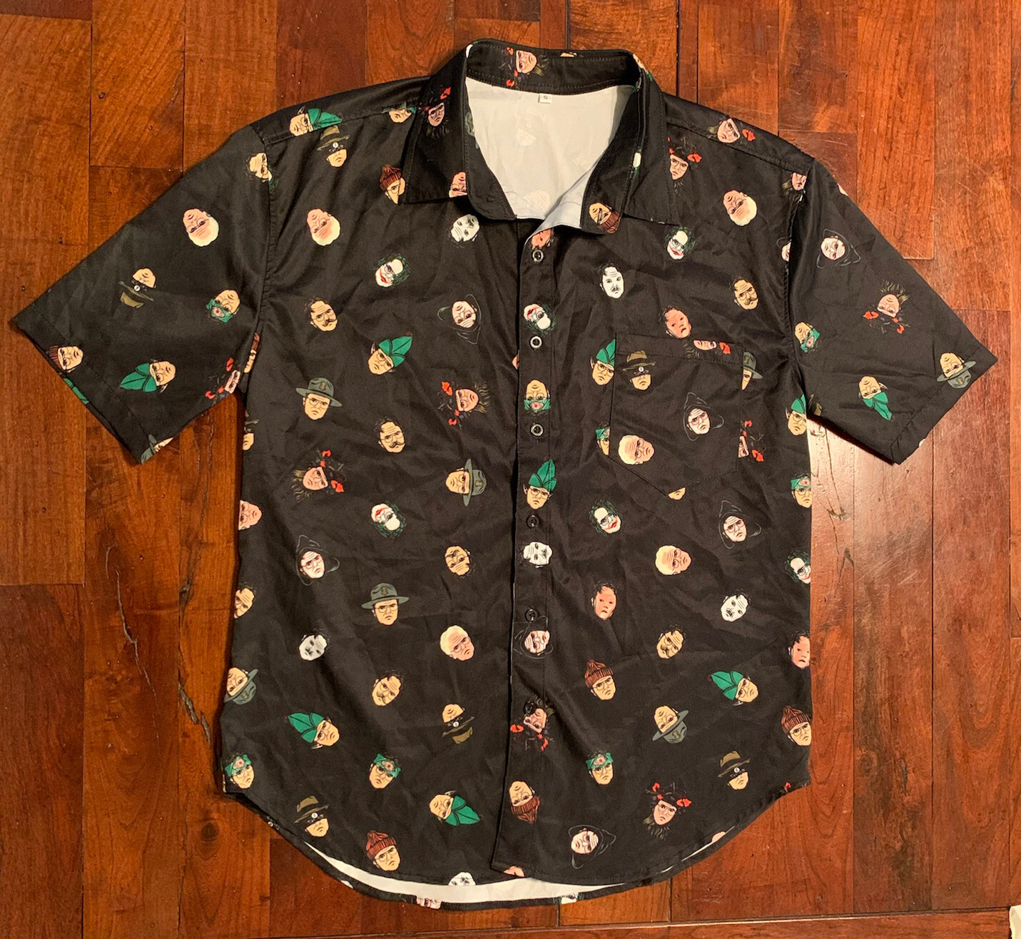 Dwight Schrute Many Faces Of Shirt Mens Small The Office TV Show Rainn Wilson