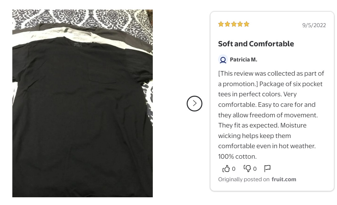 Fruit of the Loom 6-Pack Pocket Tee Men’s T-Shirt Soft and Breathable Assorted