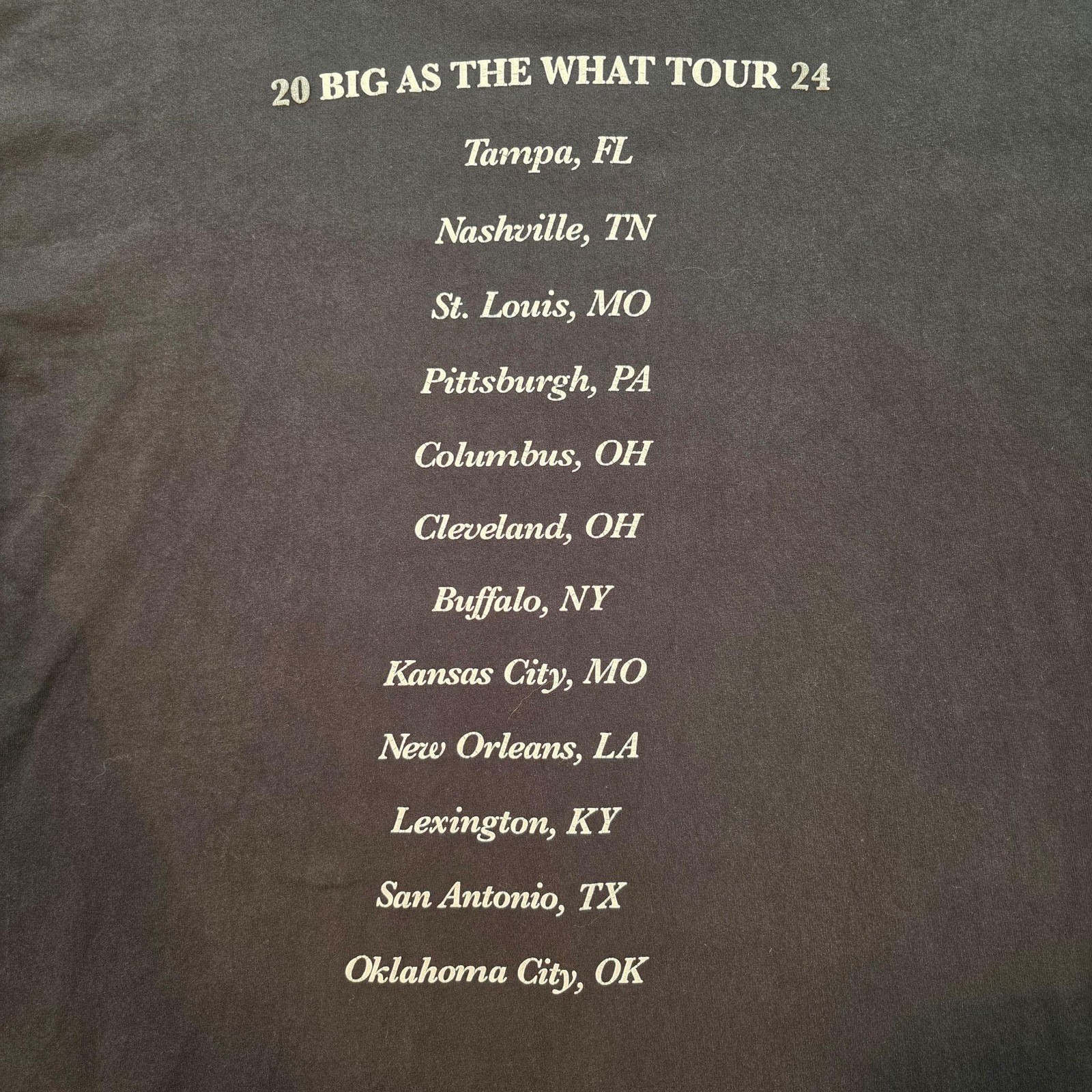Dreamville Shirt Mens 2XL Black Drake Related Big As The What Tour T-Shirt