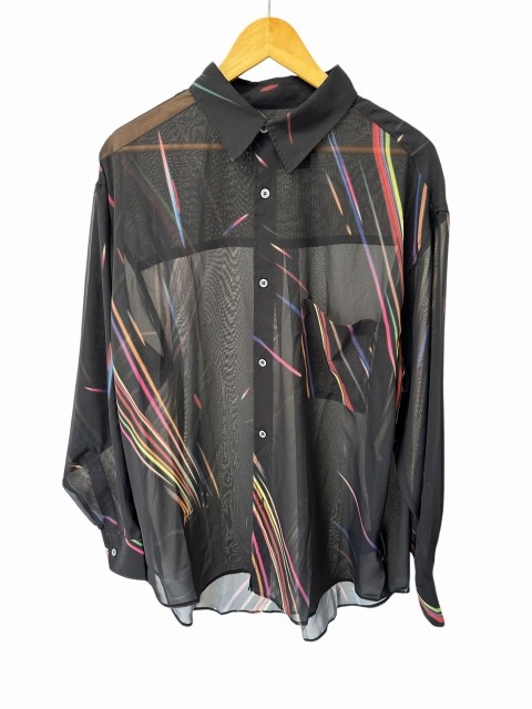 Neon See-Through Long Sleeve Shirt ABY-0021 Multi-Color Polyester Size 2 ABY