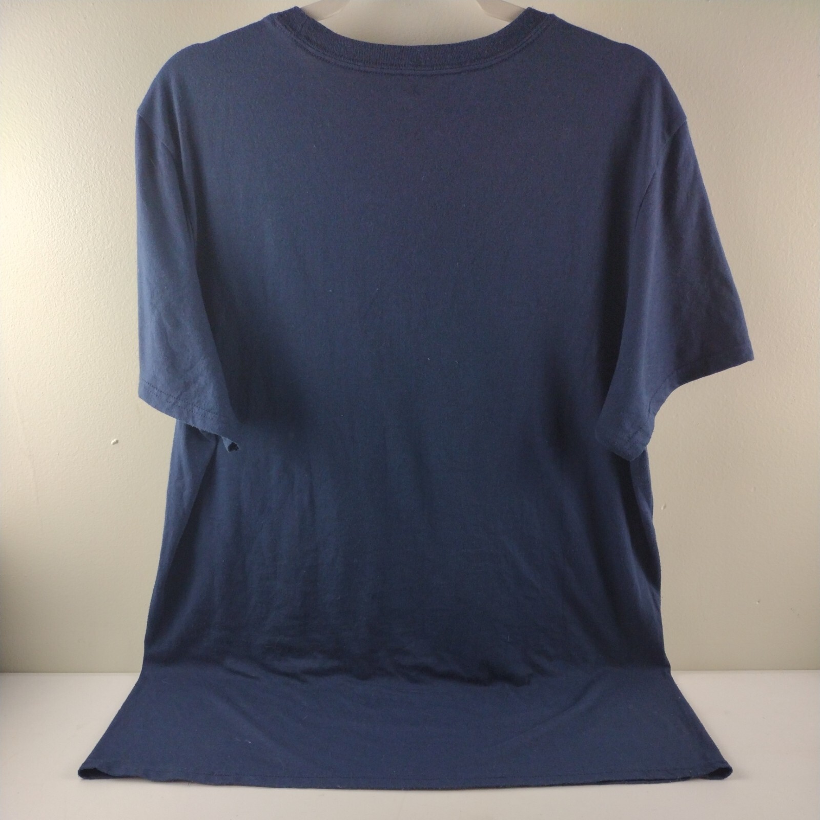 Adidas Men’s XL The Go To Performance Tee Short Sleeve Crew Neck Blue Logo