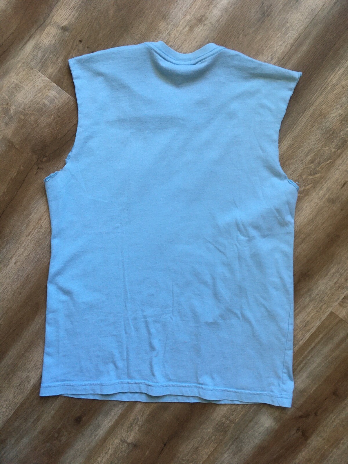 Big Leobowski T-Shirt Size Medium Walter Sobchak Light Blue Poly Cotton BDg Tee