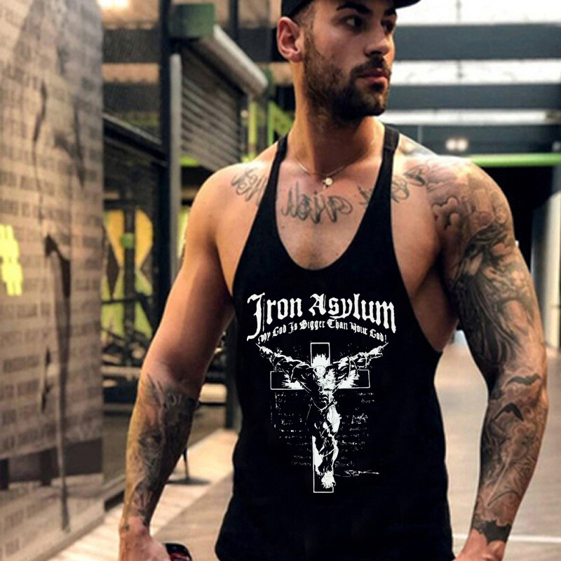 Men’s Gym Muscle Shirt Tank Tops Stringers Workout Sleeveless Bodybuilding Vest