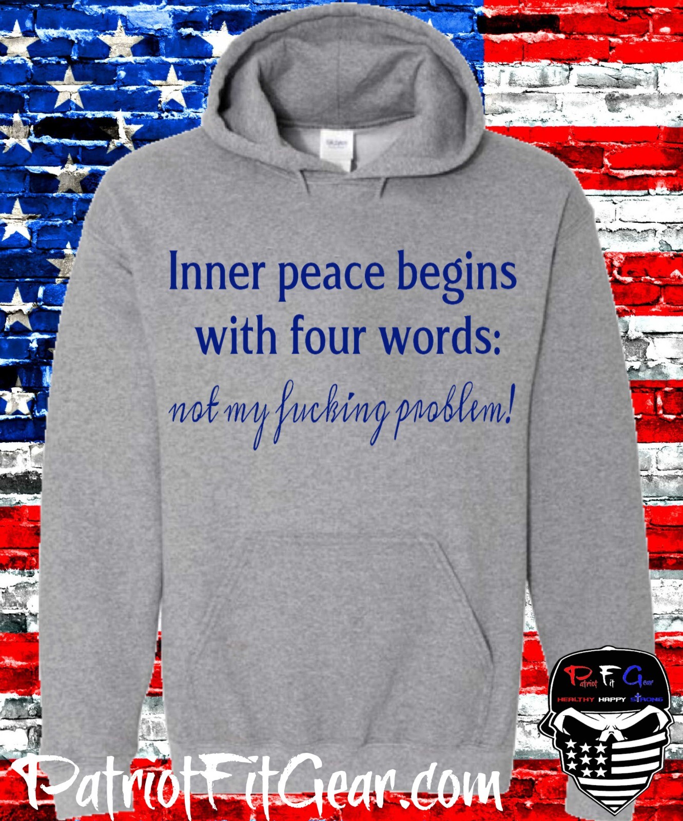 t-shirt, Inner Peace Begins With 4 Words, Not My F*cking Problem, Humor, Hoodie