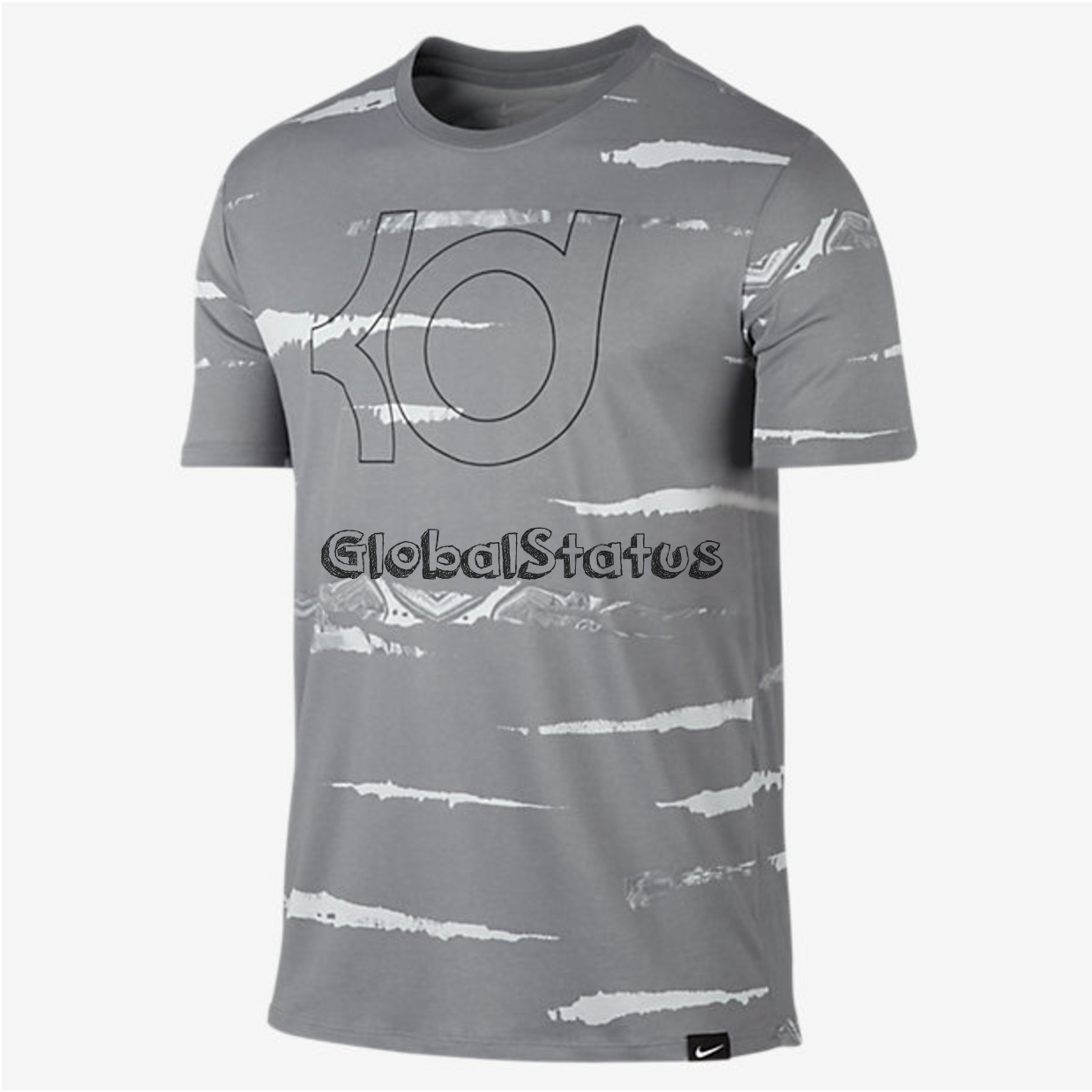 NIKE KD LOGO ART 1 CLAW COOL GREY BLACK DRI FIT SHIRT SZ 2XL ( 806753-043 )