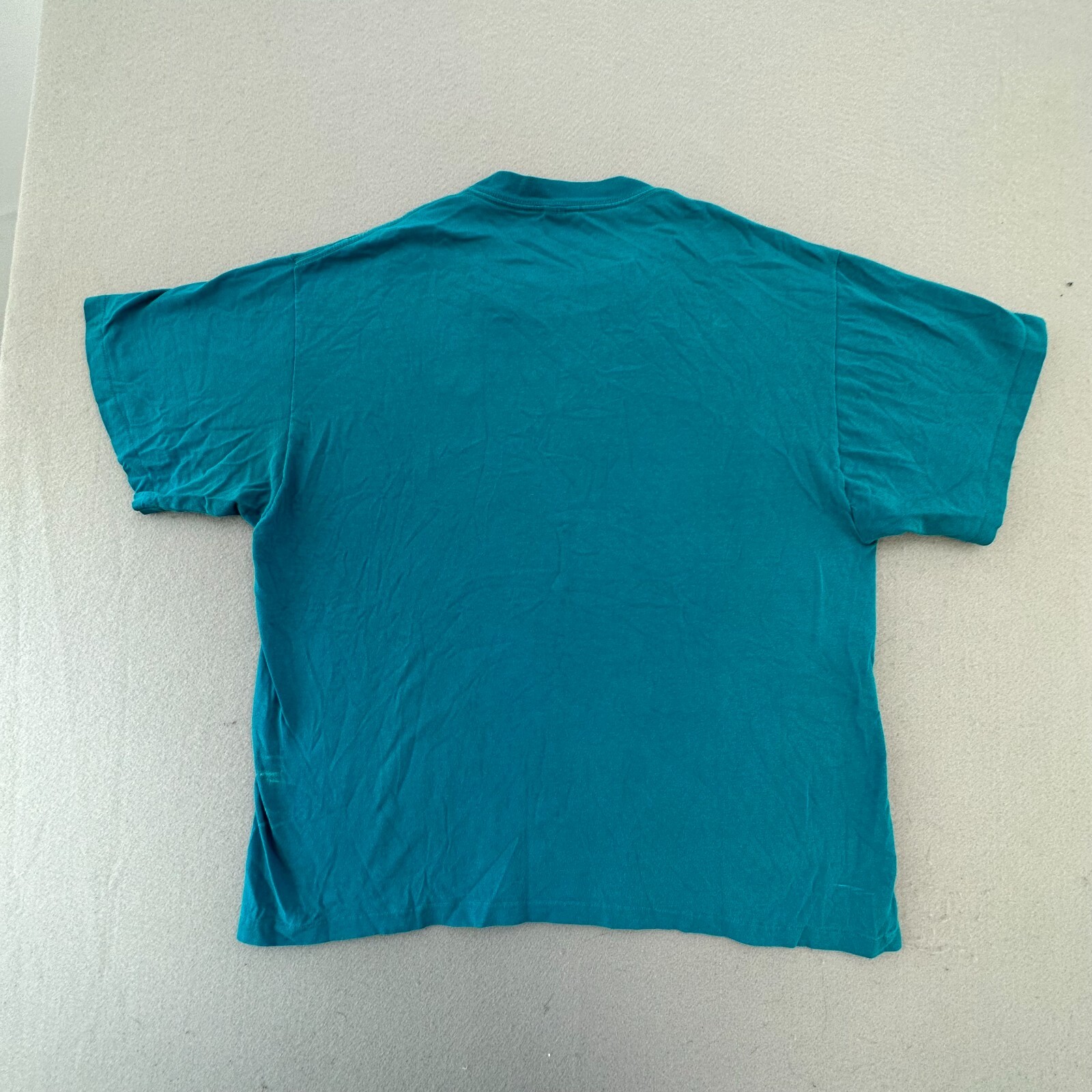 Vintage Nike Shirt Mens Large Blue Solid Embroidered Swoosh 80s 90s Retro