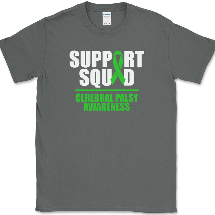SUPPORT SQUAD Cerebral Palsy Awareness T-Shirt Fund Raiser Group Tee