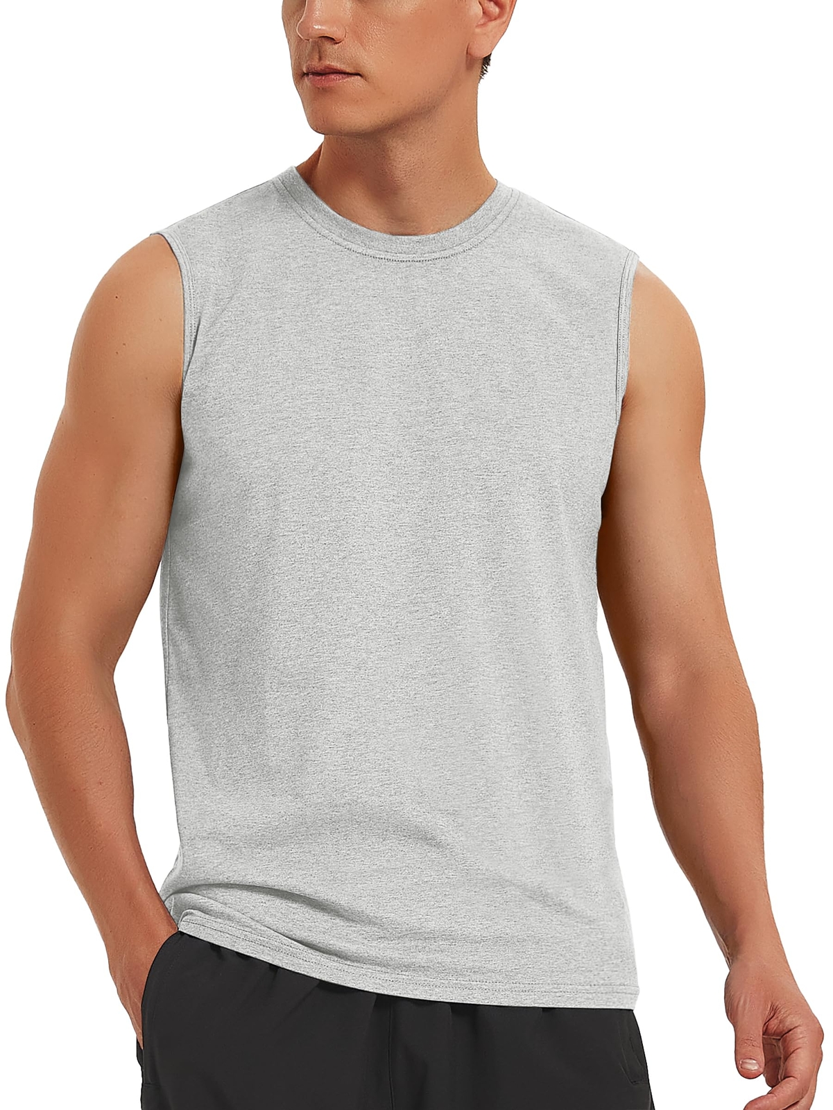 Men’s Sleeveless Muscle Shirts Gym Workout Bodybuilding Quick Dry Casual Vest T