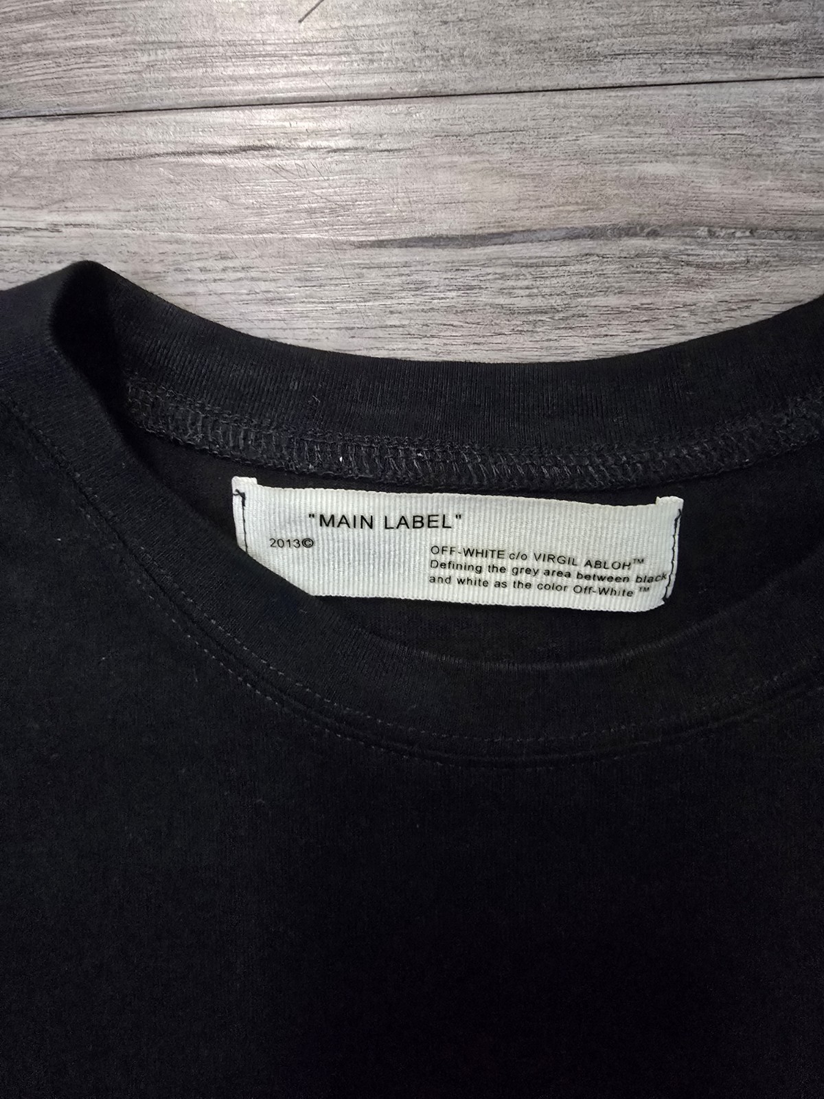 Virgil Abloh Off-White Tape Arrows T-Shirt Black/Beige, Size M, 100% Cotton