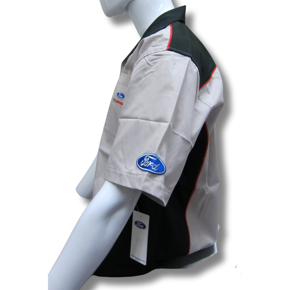 Ford Performance Pit Mechanic Button Down Work Crew Shirt Official Licensed