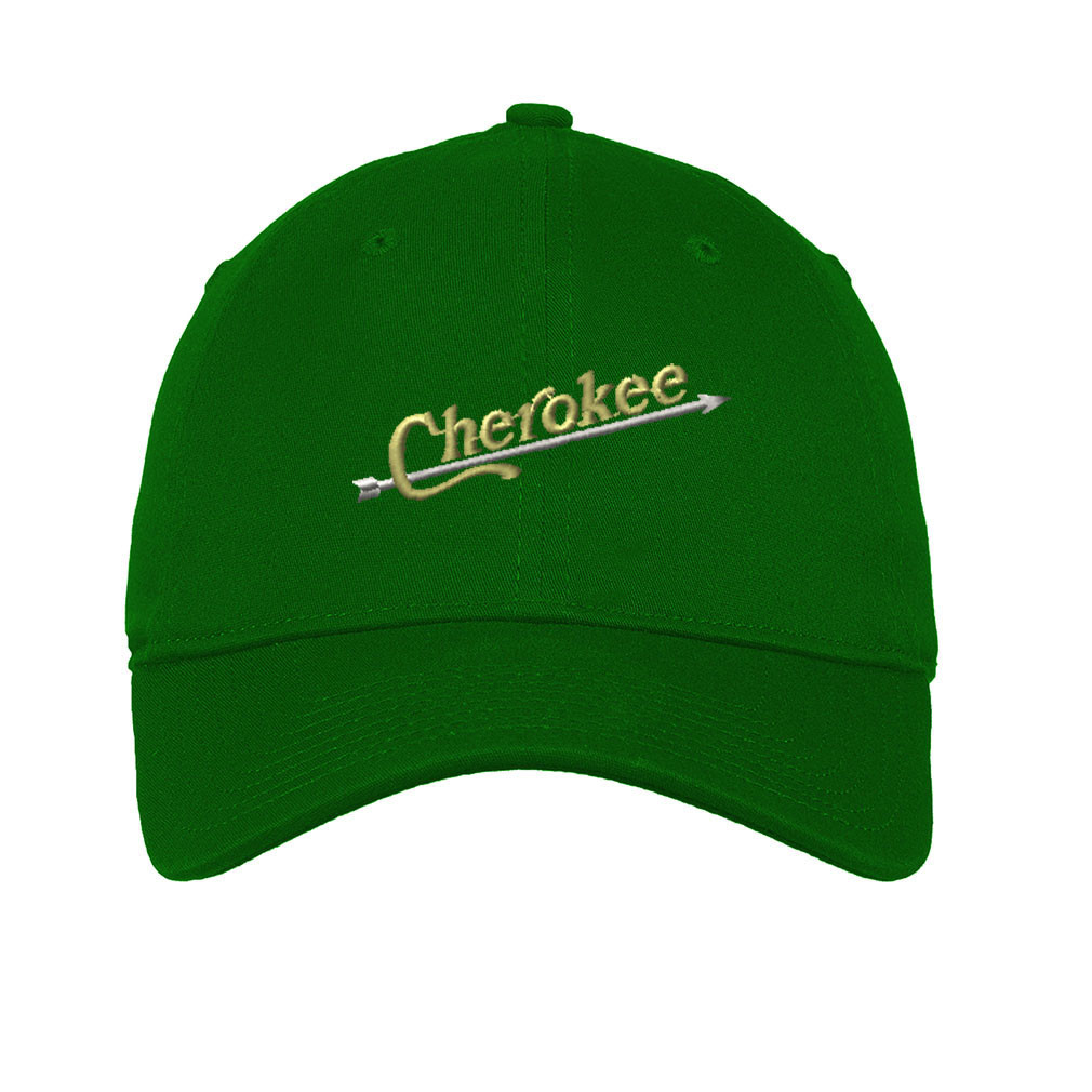 Indian Cherokee Embroidered Soft Low Profile Hat