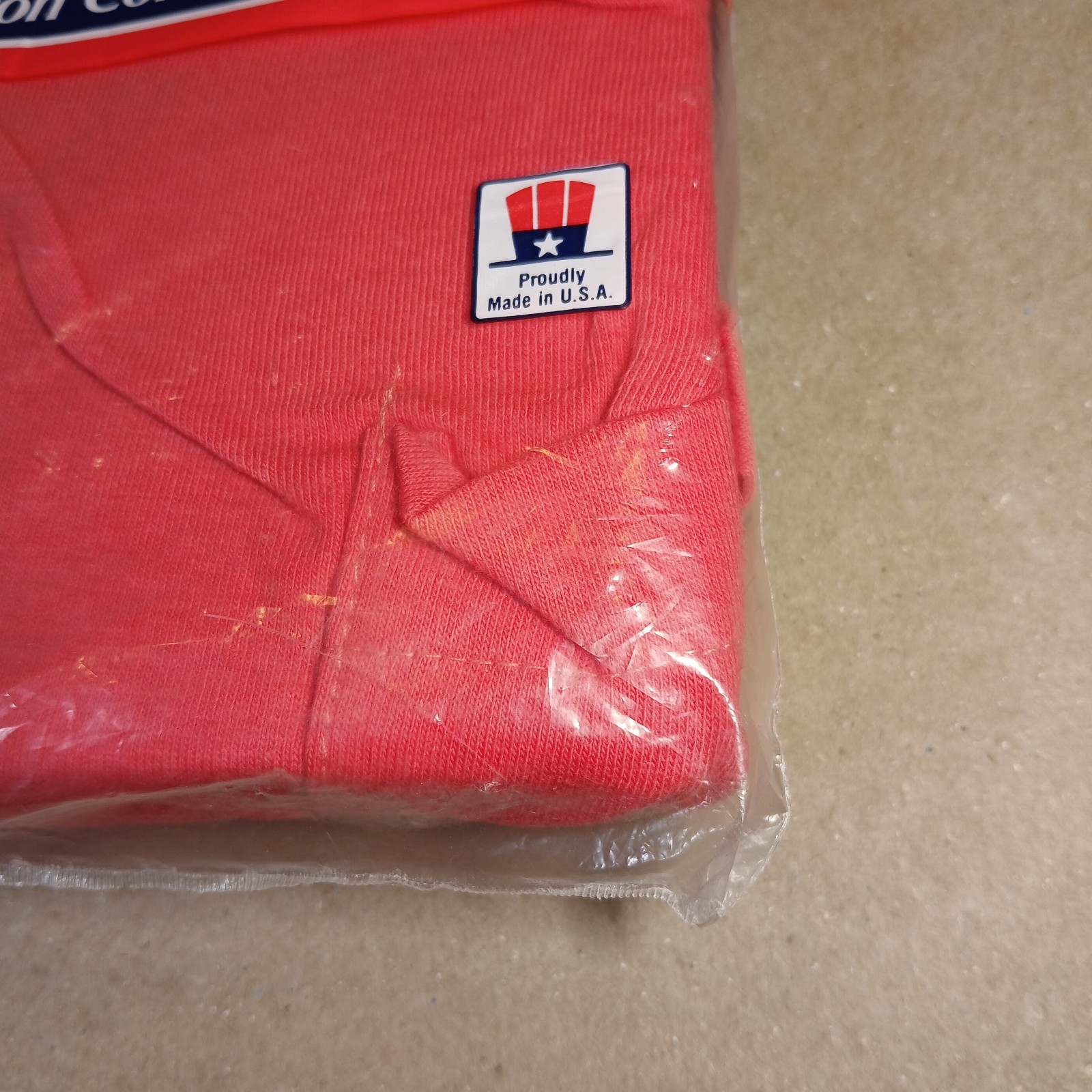 Vintage BVD Mens Red Pocket Tee XXL (50-52) Combed Cotton USA Made BRAND NEW