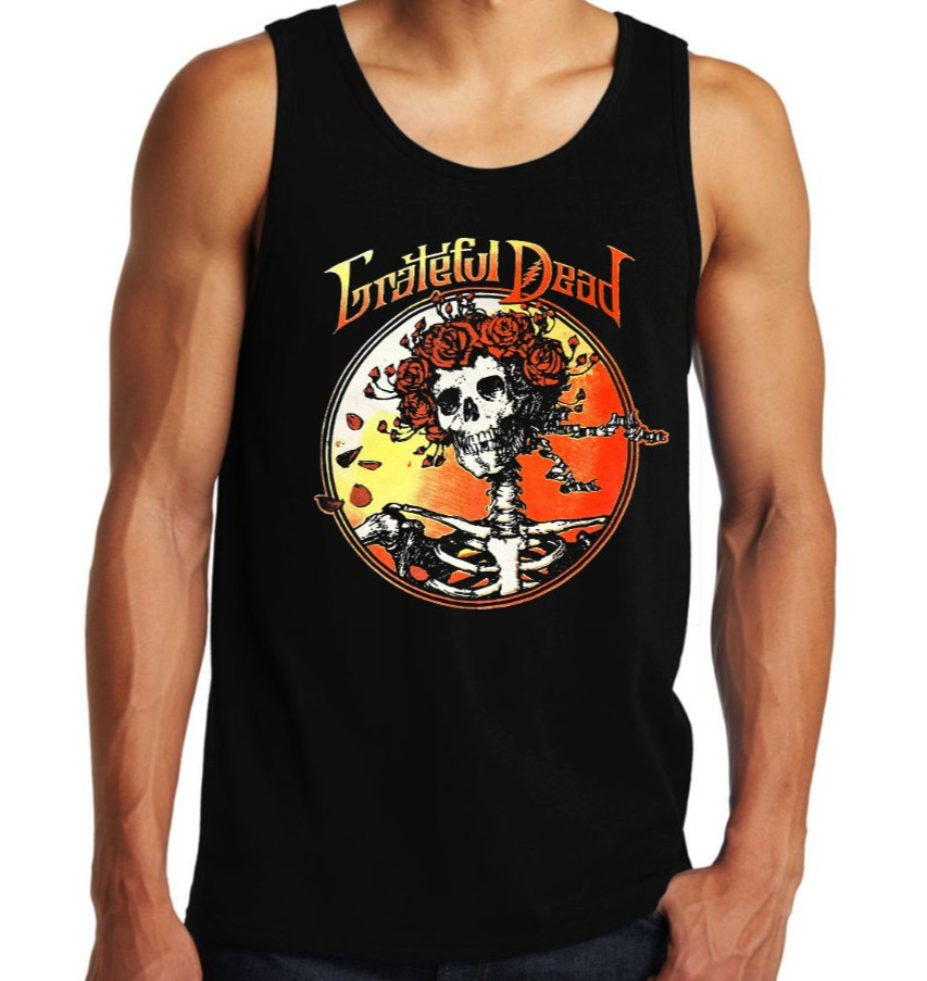 Grateful Dead Rock Band Men’s Tank Top (Multiple Colors)
