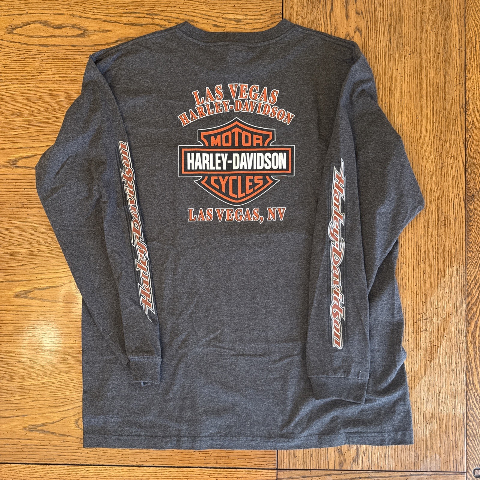 Vtg. 2000’s Harley Davidson Las Vegas Nevada Graphic Print XXL T-Shirt Free Ship