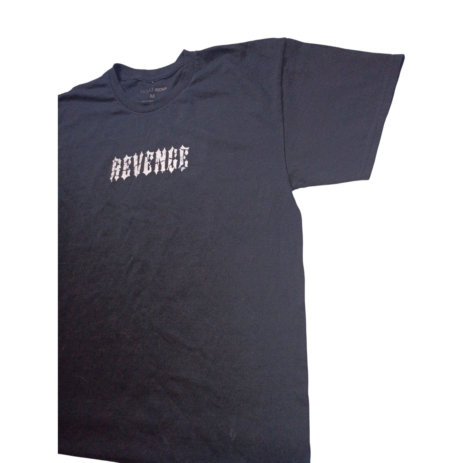 Fashion Nova Mens Revenge The Lost Saint Graphic T-Shirt Black Size M Streetwear