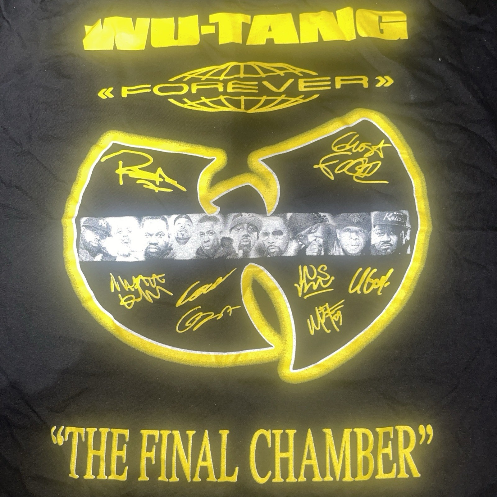 Wu-Tang Clan 2025 Final Chamber Tour Tee Black, XL Edition Houston Show Merch