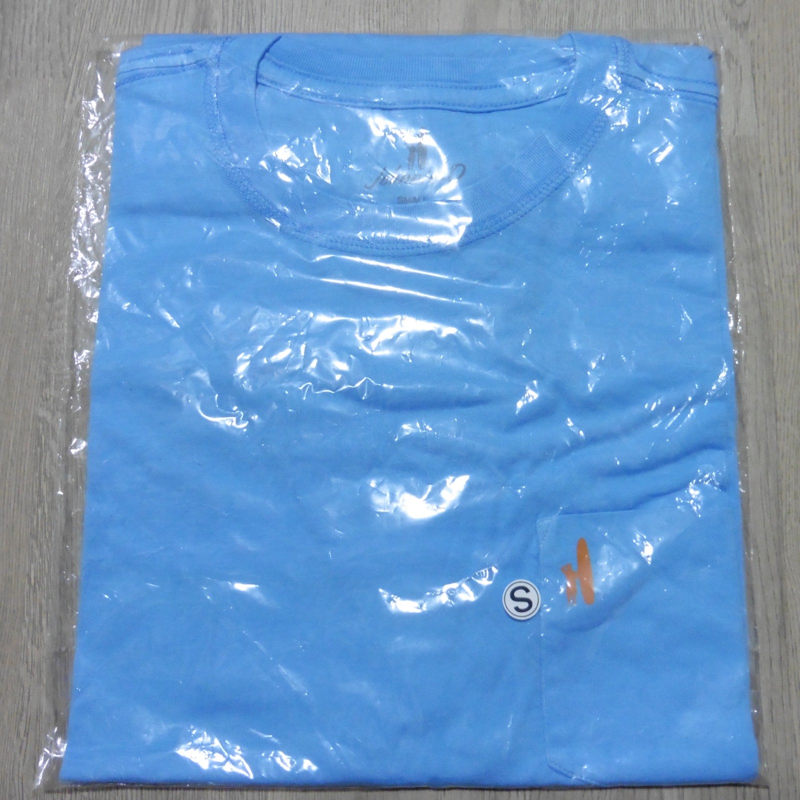 JOHNNIE O Mens S SMALL T SHIRT SUN LINE MALIBLU BLUE GRAPHIC SHORT SLEEVE GOLF