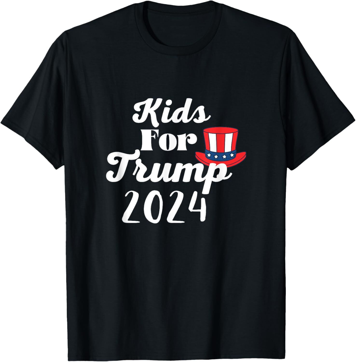 Kids For Trump Election 2024 T-Shirt Small, Black